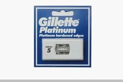 Produktbild Gillette Platinum Blades X 5 - Premium Shaving Blades