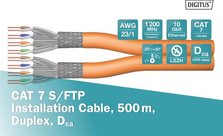 Actual product image Digitus Network cable (SFTP, CAT7, 500 m)