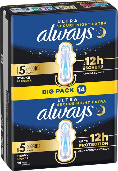 Actual product image Always Sec.Night Fl.Ex.Gr5 Bp (14x)