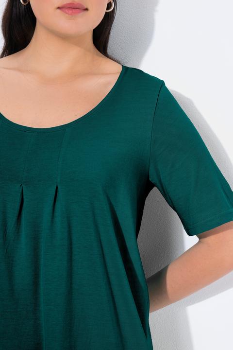 Actual product image Ulla Popken Essential Front Pleat Tee (62)
