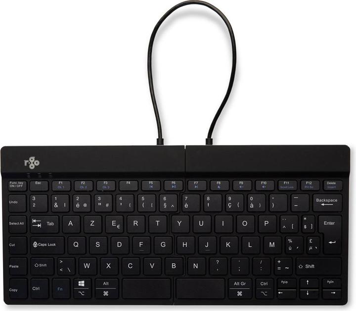 Immagine prodotto R-Go Tools Split R-Go Break, Mini, Bluetooth, Tasto con meccanismo a forbici, AZERTY, Nero (ESSERE, Senza fili)