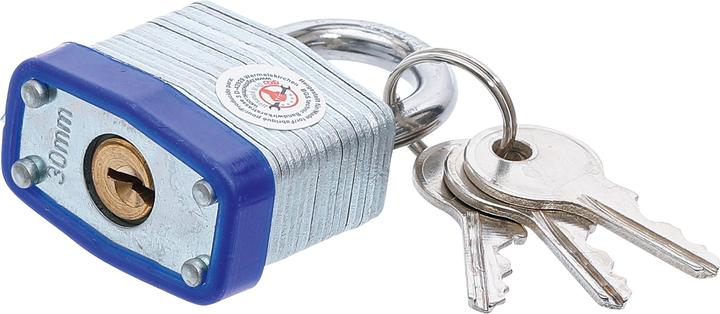 Actual product image BGS Security Padlock 30 mm