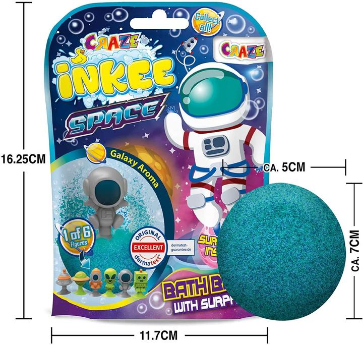 Produktbild Craze Badekugel Inkee: Mit Überraschung – Space (Badekugeln, 80 g)