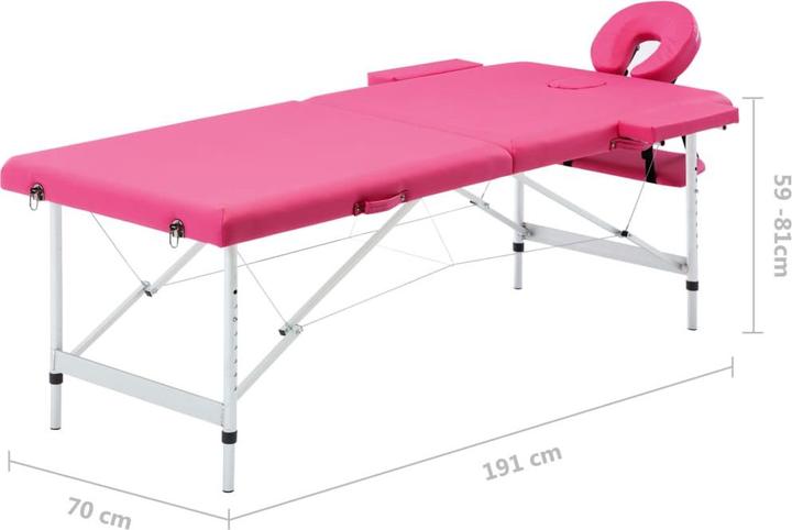 vidaXL Massageliege