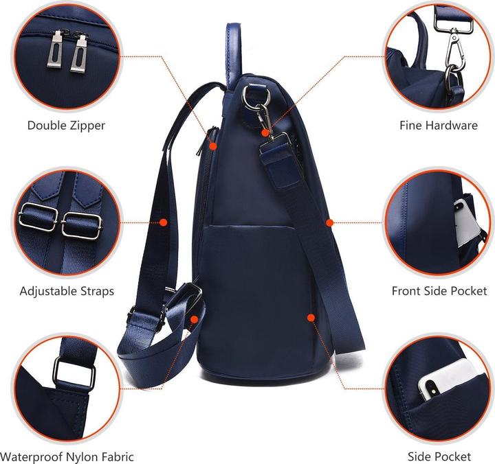 Actual product image Only-Bags.Store Rucksack Wasserdichtes Nylon Schulranzen
