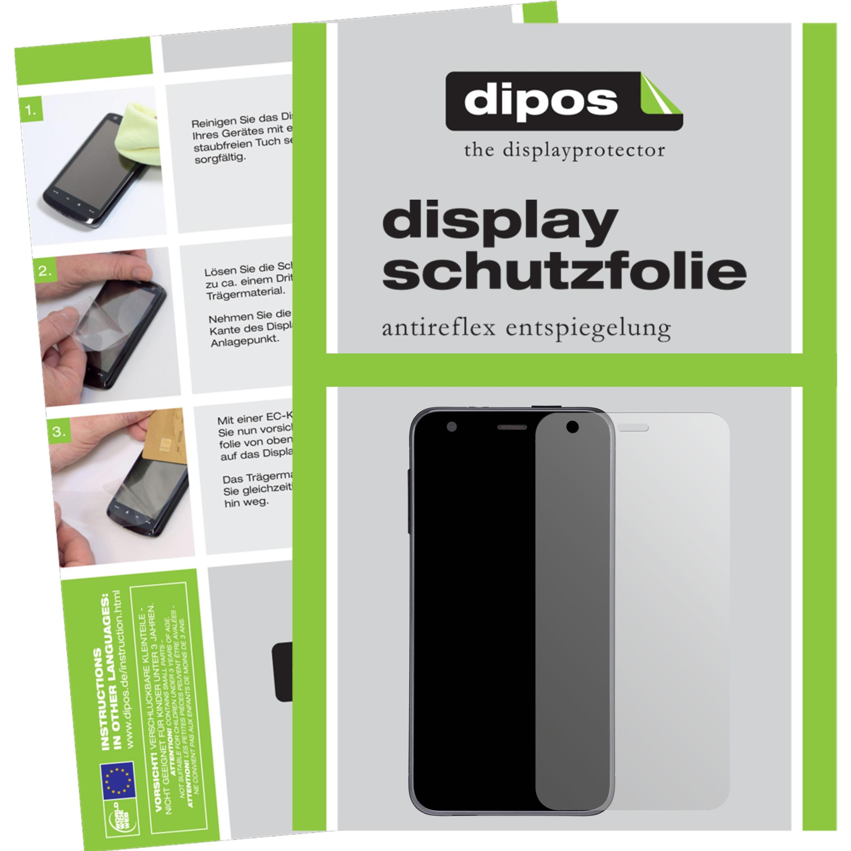 Dipos Displayschutzfolie Antireflex (6 Stück, LG K8), Smartphone Schutzfolie, Transparent