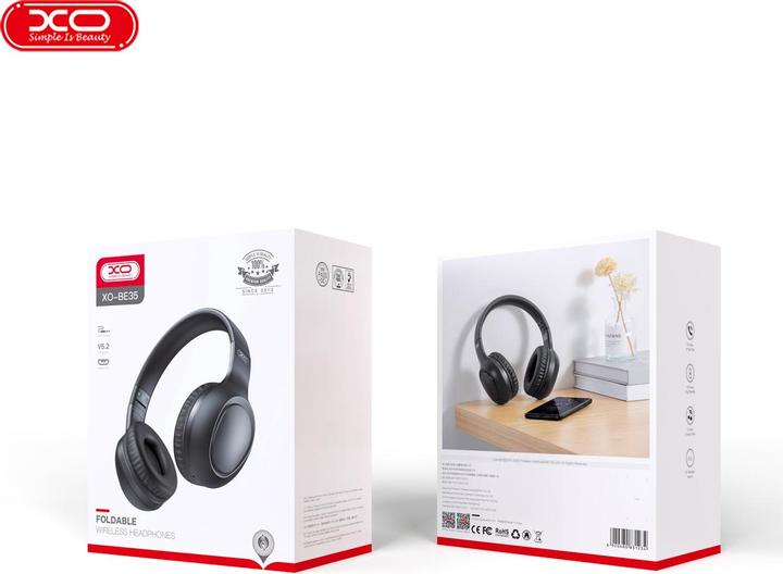Produktbild xO Bluetooth-Kopfhörer BE35 schwarz (Kabellos)