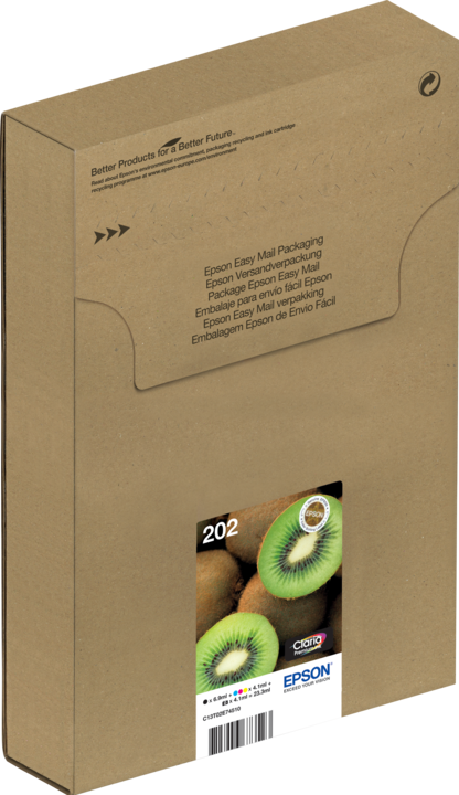 Actual product image Epson 202 Kiwi Claria Premium (M, FC, Y, C, PBK)