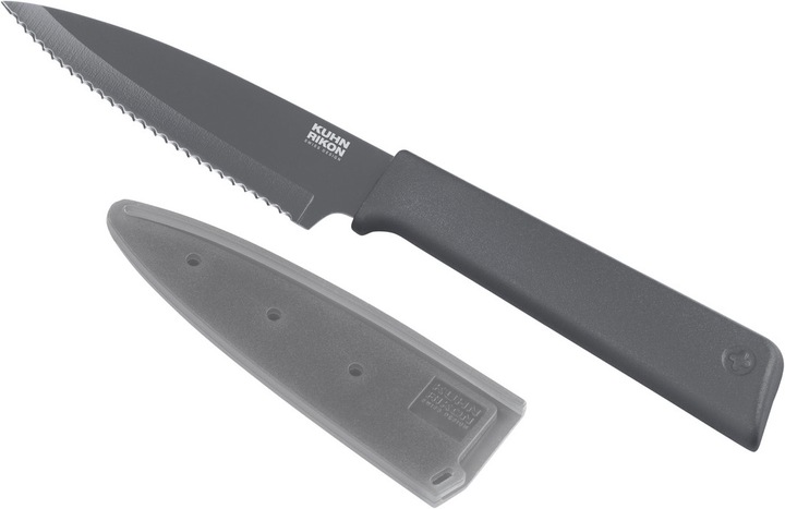 Produktbild Kuhn Rikon COLORI®+ Rüstmesser gezackt grau (9.40 cm)