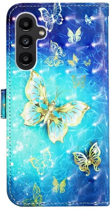 Actual product image Cover-Discount Galaxy A34 - Case glitter effect butterflies gold (Samsung Galaxy A34 5G)