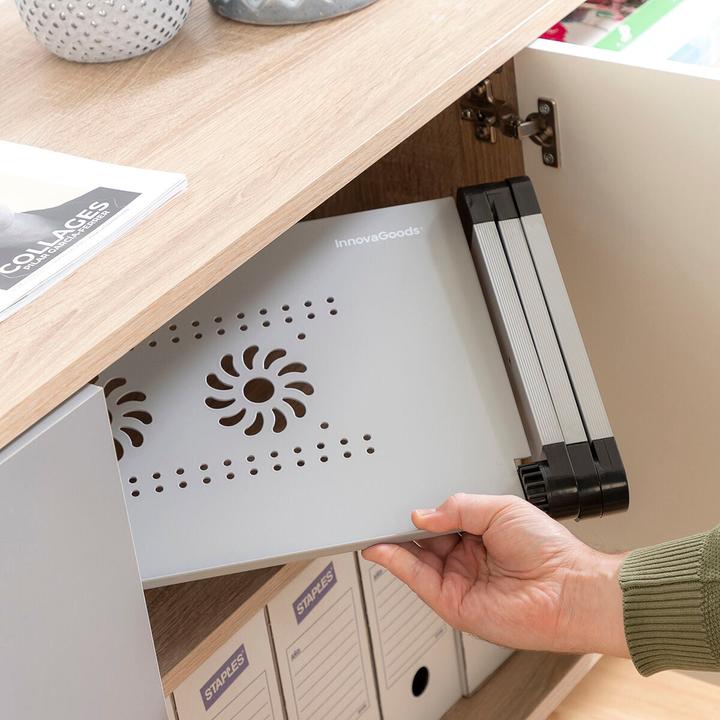 Produktbild InnovaGoods Einstellbarer Laptop-Tisch mit mehreren Positionen Omnible