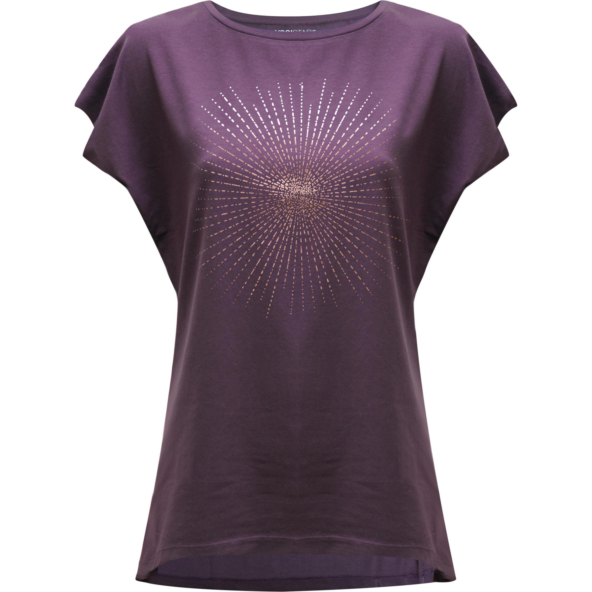 Yogistar, Damen, Sportshirt, Yoga-T-Shirt Batwing (M), Braun, M