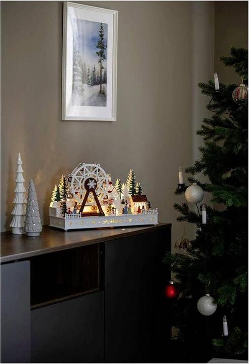 Image du produit Konstsmide LED Holzsilhouette Riesenrad 28.5 cm x 45 cm