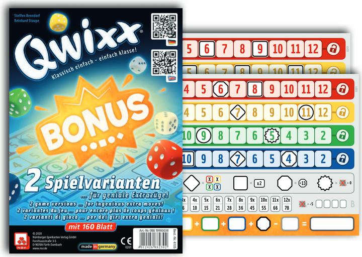 Image du produit Blocs supplémentaires de bonus Qwixx (Allemand)