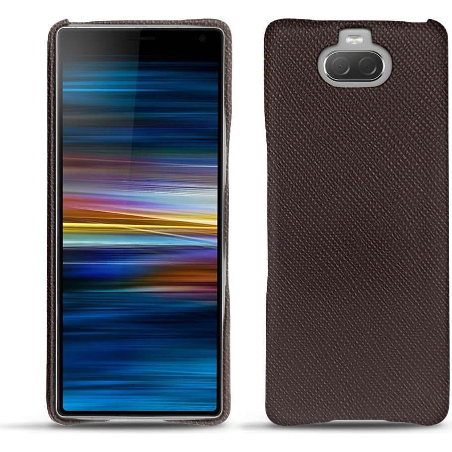 Noreve Lederschutzhülle (Sony Xperia 10), Smartphone Hülle, Braun