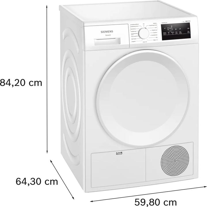 Actual product image Siemens WT43H00MNL extra klasse model met 5 jaar garantie (8 kg, Right)