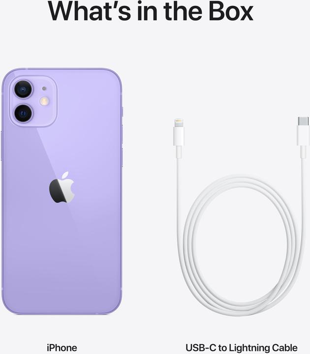 Produktbild Apple iPhone 12 mini (64 GB, Purple, 5.40", SIM + eSIM, 5G)