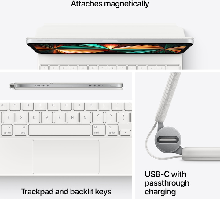 Image du produit Apple Magic Keyboard (CH, iPad Pro 12.9 2020 (4. Gen), iPad Pro 12.9 2022 (6e génération), iPad Pro 12.9 2021 (5ème génération), iPad Air 13 2024 (M2), iPad Pro 12.9 2018 (3. Gen))