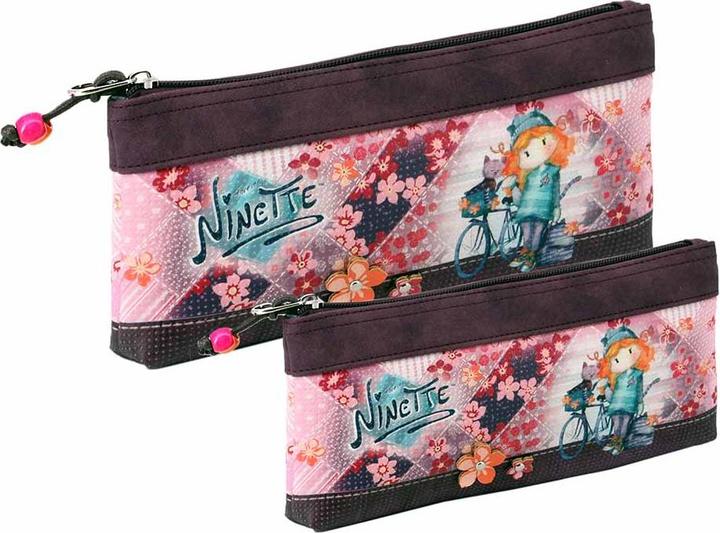 Actual product image Forever Ninette Set of Two Toiletry Bags Bicycle
