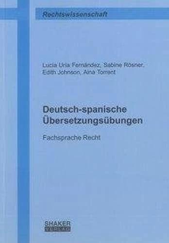 Produktbild Deutsch-spanische Übersetzungsübungen (Deutsch, 2012)