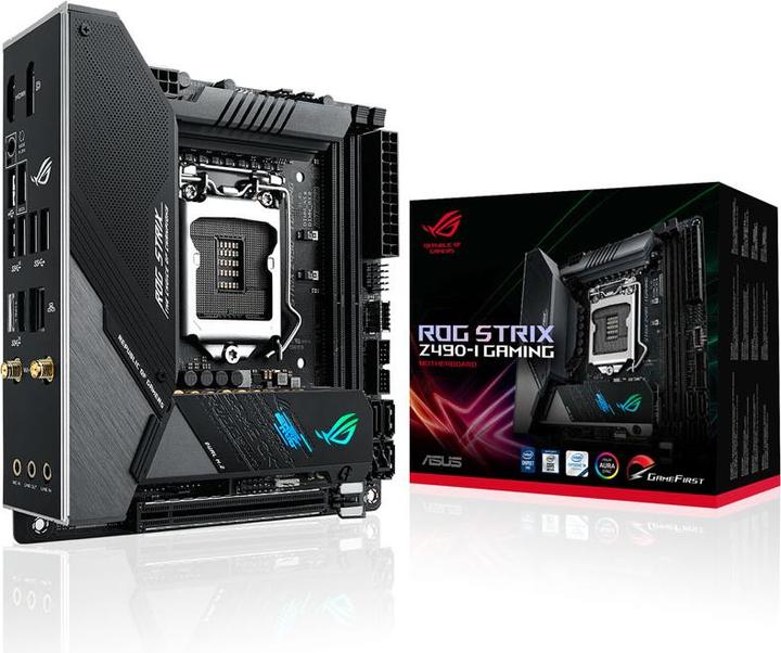 Produktbild ASUS ROG Strix Z490-I Gaming (LGA 1200, Intel Z490, Mini-ITX)