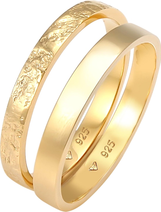 Produktbild Elli 2er Set Bandring (58, 925 Silber)