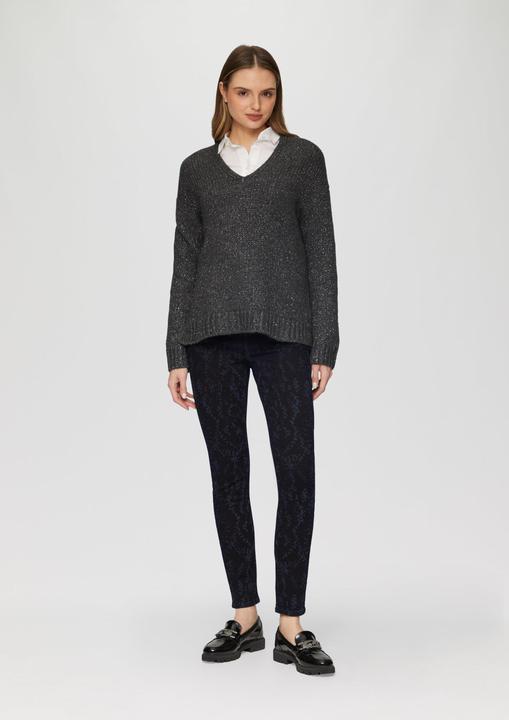 Actual product image S.Oliver Jeans-Hose Jeans Izabell / Skinny Fit / Mid Rise / Skinny Leg / mit All-over-Print (W38/L30)