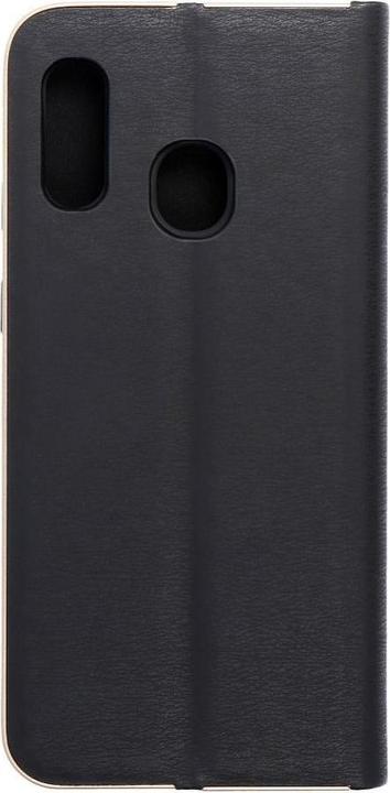 Produktbild Partner Telecom Book case OEM LUNA Book Gold for SAMSUNG A20e black (Samsung Galaxy A20e)