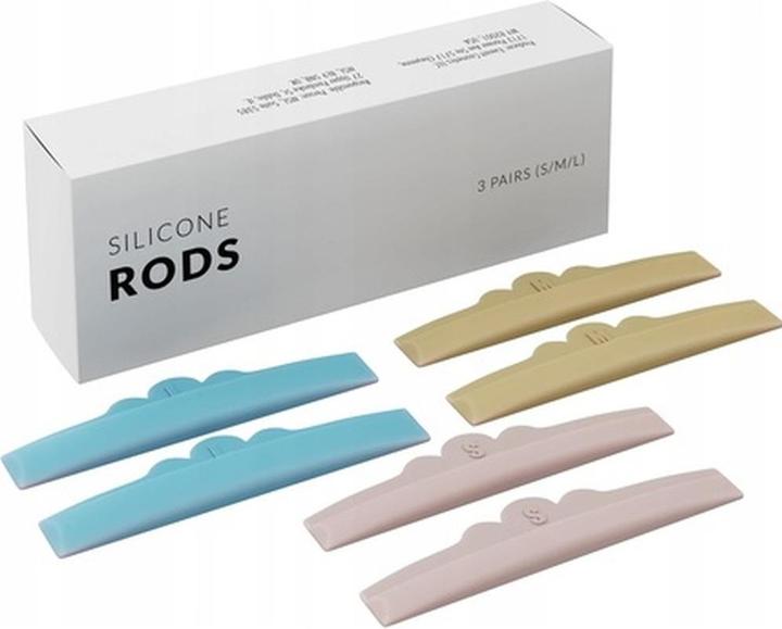 NoName Silicone Rods 3 Pairs Lash Lift Rods Silicone Pads for Eyelash Lifting Shields (Mascara)