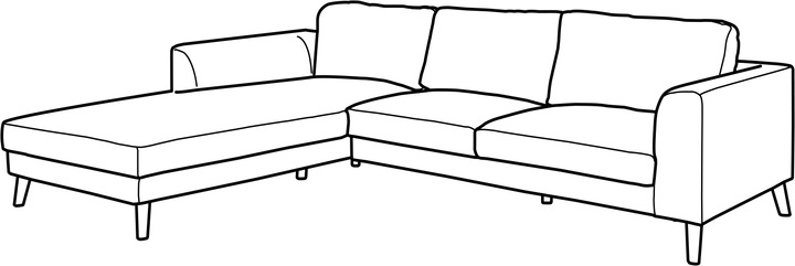 Actual product image Trendmanufaktur Luzi (Corner sofa)