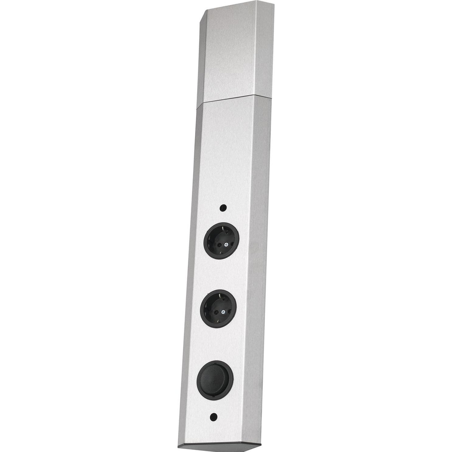 Wipo, Steckdosenleiste, Power-Eck 2 230 V, 2 Schukosteckdosen, Anschlusskabel 2000 mm mit Schukostecker (2 x, 2 m)