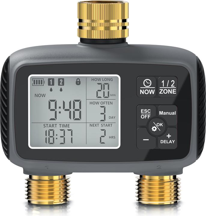 Brandson Bewässerungstimer 2-Zonen (Irrigation computer)
