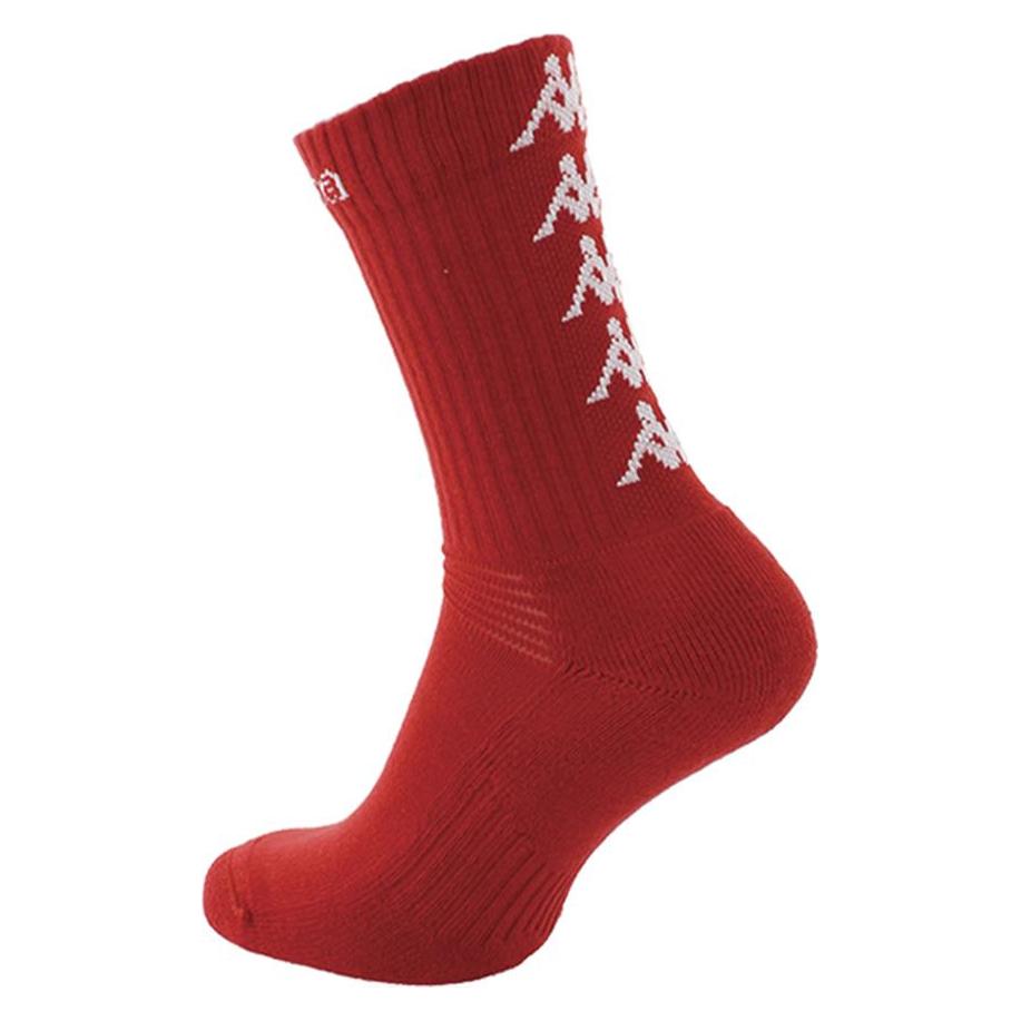 Kappa, Herren, Sportsocken, Eleno Pack Of 3 Socks (43, 46), Rot