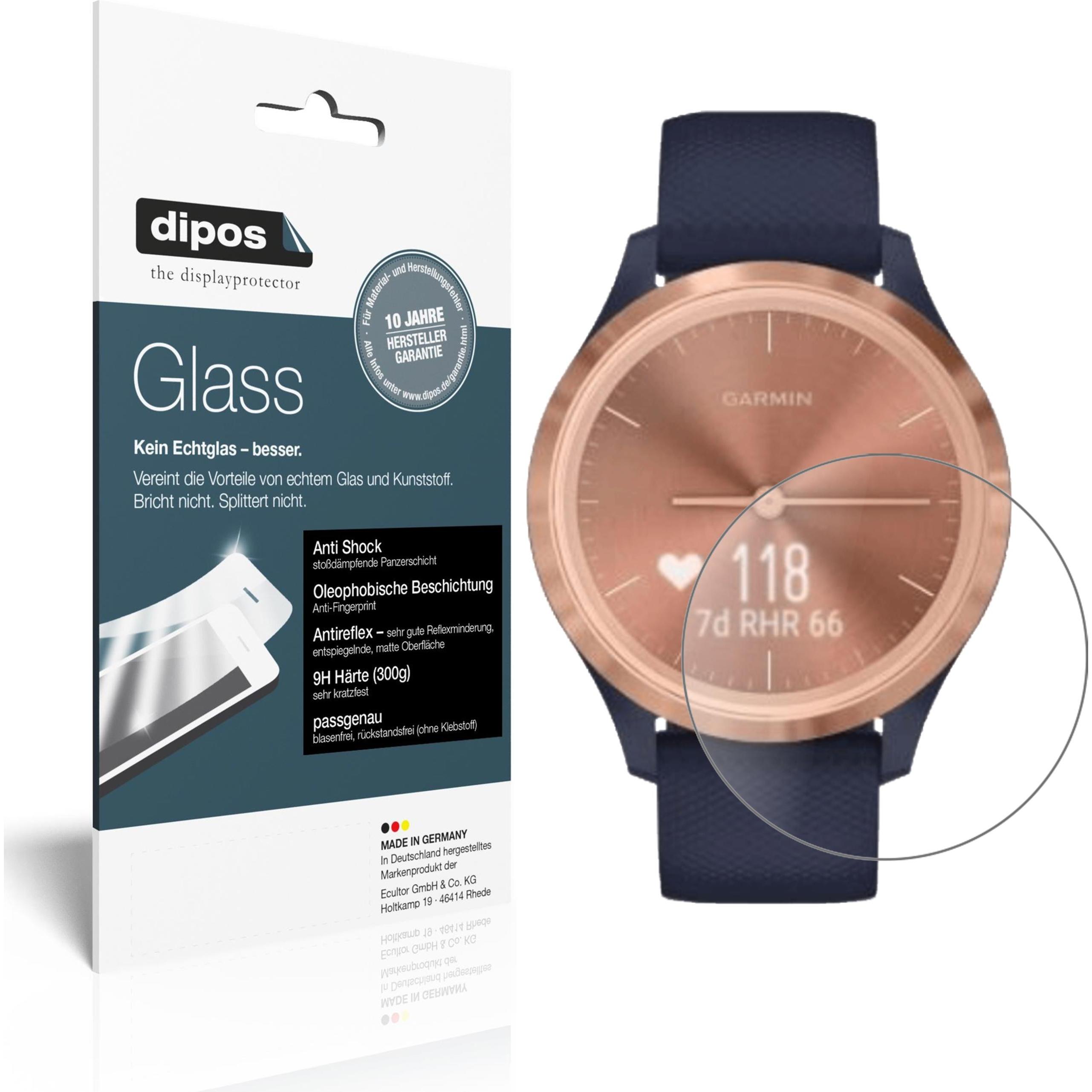 Dipos Displayschutz Anti-Shock, Smartwatch Schutzfolie, Transparent