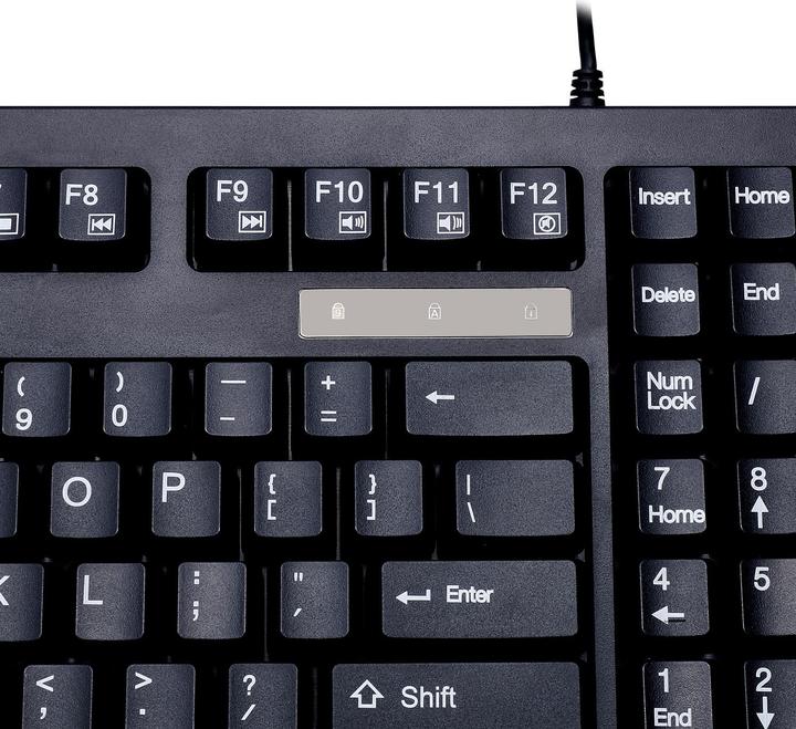 Produktbild Adesso EasyTouch™ 425UB – Touchpad Keyboard including Rackmount qwERTY layout (USA, Kabelgebunden)