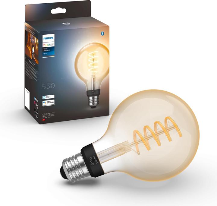 Produktbild Philips Hue Philips Globe G93 Filament (E27, 7 W, 550 lm, 1 x, G)