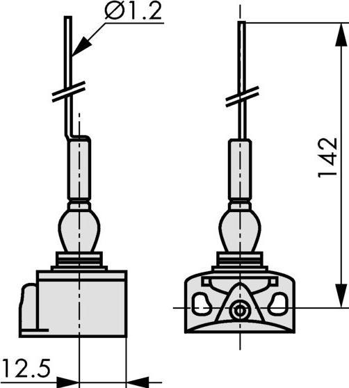 Produktbild TE Sensors Positionsschalter XCKP2106P16