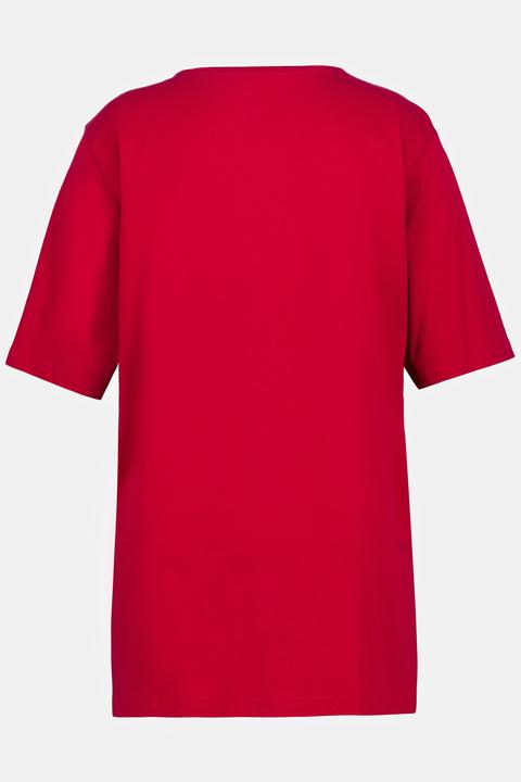 Actual product image Ulla Popken Basic Round Neck Short Sleeve Relaxed Fit Tee (60)