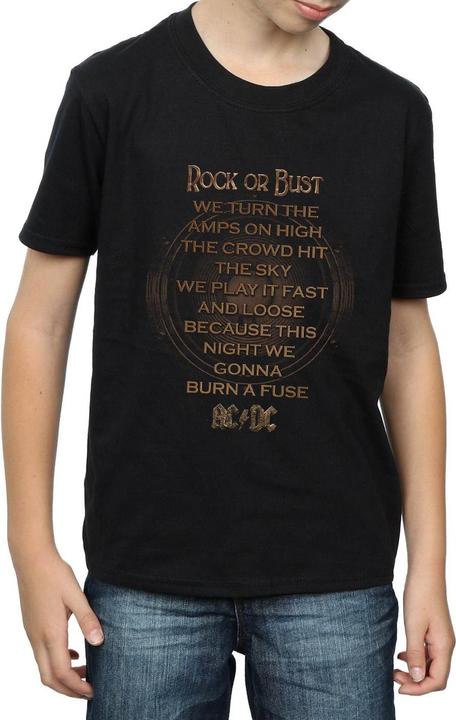 Immagine prodotto AC/DC Maglietta Boys Rock Or Bust Lyrics (152, 158)