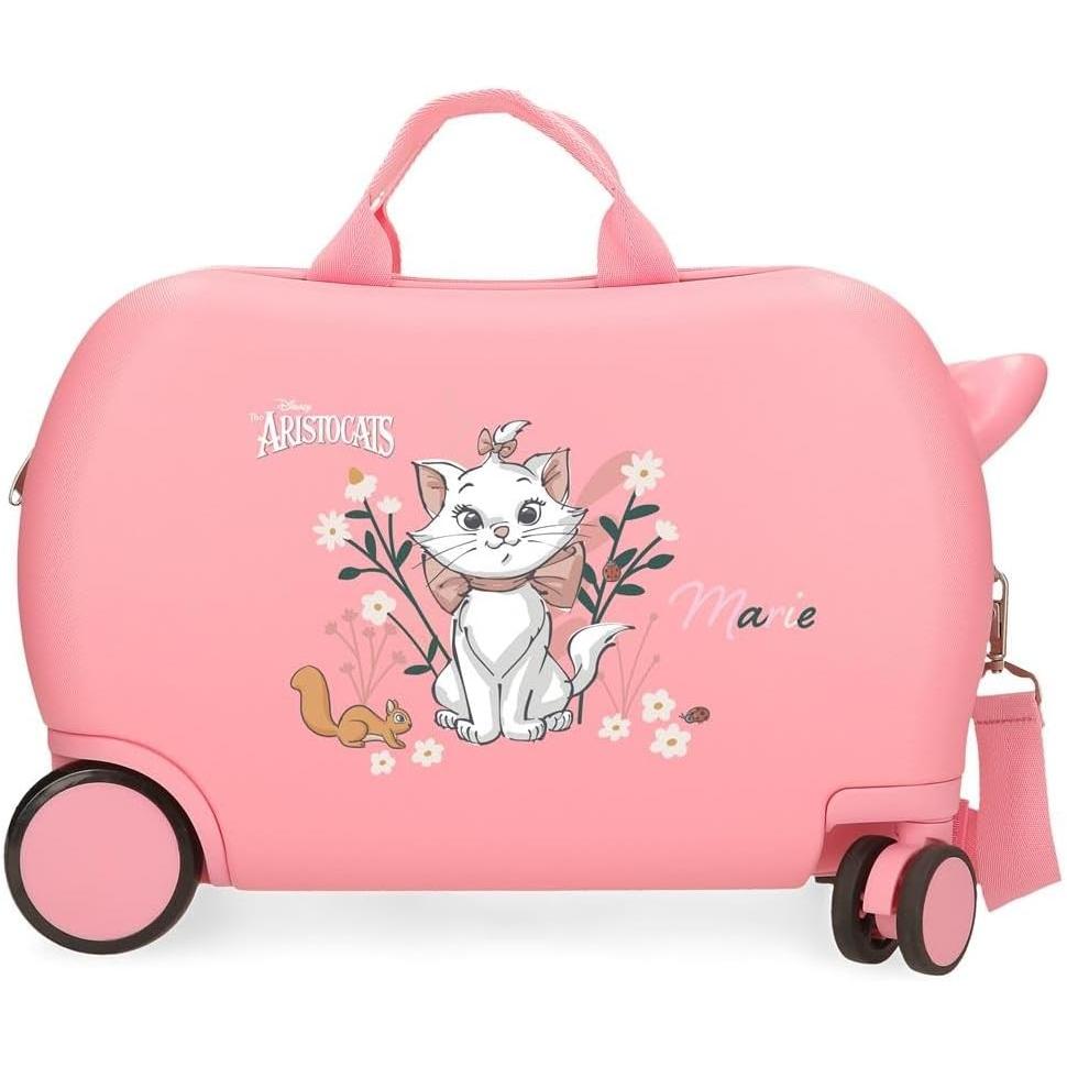 Disney, Koffer, Aristocats Marie Kinderkoffer mit 4 Rädern, Handgepäck und verstellbarem Griff, Roze, (24.60 l)