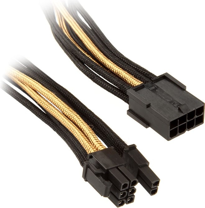 Actual product image Silverstone PCI 8-pin to PCIe 6+2-pin cable