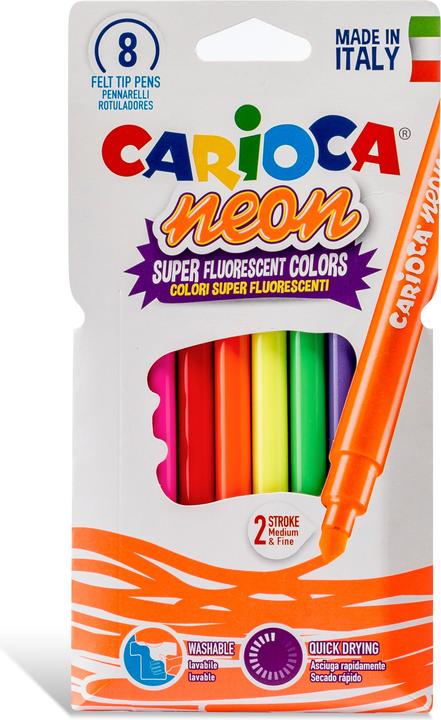 Image du produit Carioca Feutre de coloriage Neon (8x)