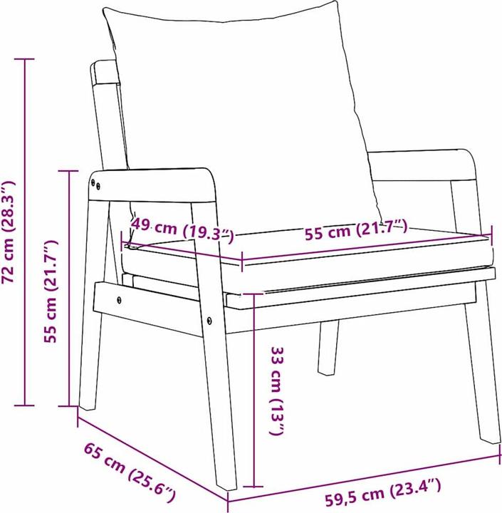 Produktbild vidaXL gartenmöbel