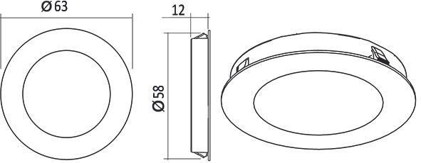 Produktbild L&S LED Einbauleuchten Moonlight HV 230 V (281 lm)