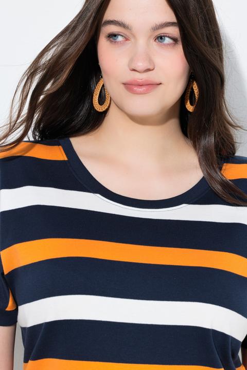 Produktbild Ulla Popken Sweater, Ringel, Rundhals, Halbarm (46, 48)