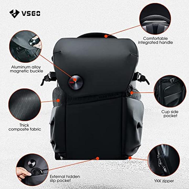 Productafbeelding VSGO Black Snipe 20l Commuting Camera Backpack (Foto rugzak, 20 l)