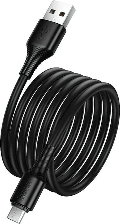 Actual product image Hoco Cable Cable USB A to Micro USB 2,4A 1 m X120 black (1 m, USB 3.0)