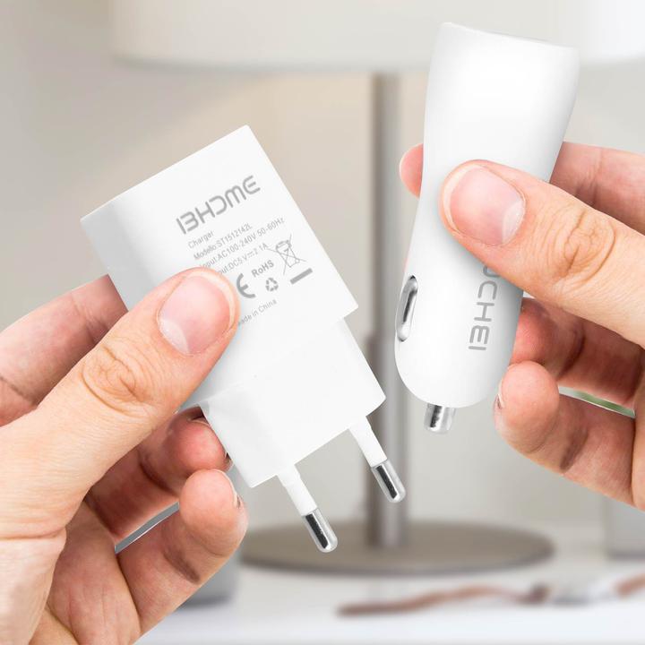 Actual product image Avizar 3-in-1 Charger Set + Micro USB Cable