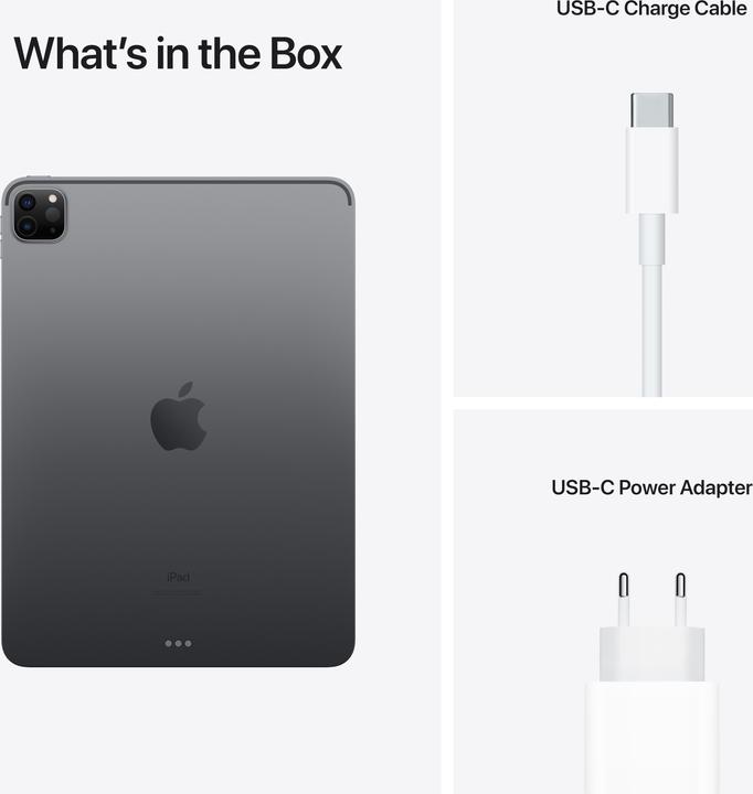 Actual product image Apple iPad Pro 2021 (3. Gen) (WLAN only, 11", 256 GB, Space grey)