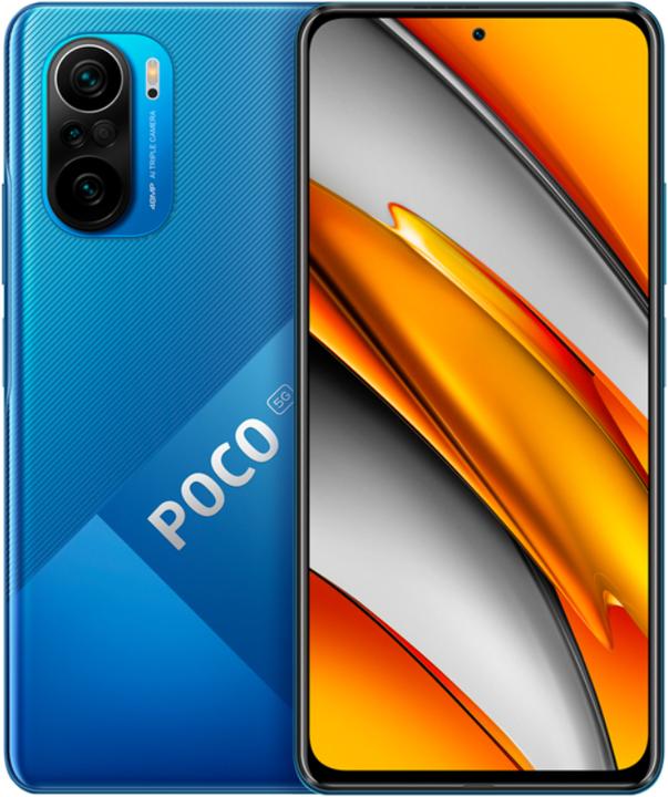 Actual product image Xiaomi Poco F3 (128 GB, Deep Ocean Blue, 6.67", Dual SIM, 5G)